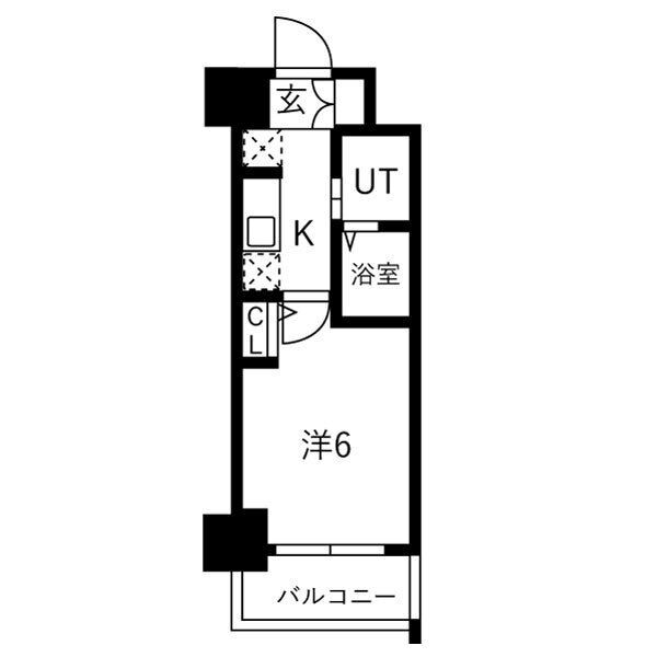神戸市兵庫区西柳原町(JR山陽本線兵庫)のマンション賃貸物件 間取画像