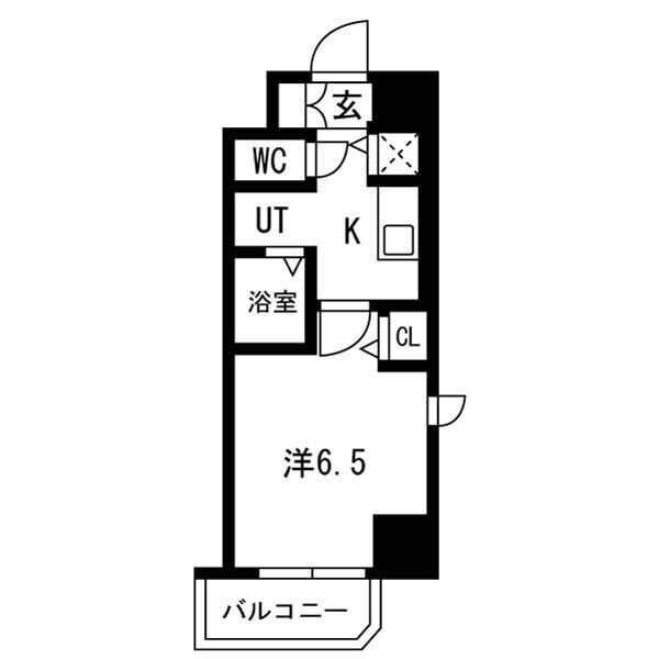 神戸市兵庫区中道通(神戸高速線新開地)のマンション賃貸物件 間取画像