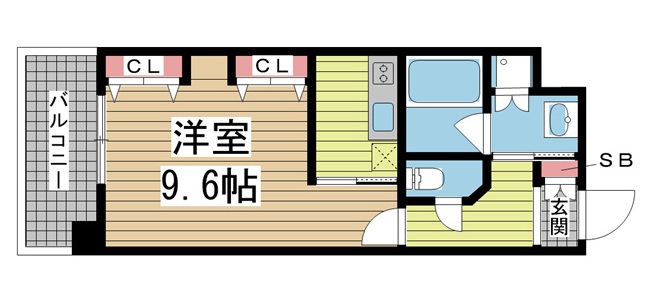 神戸市中央区布引町(山陽新幹線新神戸)のマンション賃貸物件 間取画像