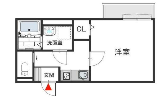 神戸市灘区高羽町(阪急神戸線六甲)のアパート賃貸物件 間取画像