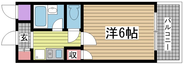 神戸市東灘区御影塚町(阪神本線石屋川)のマンション賃貸物件 間取画像