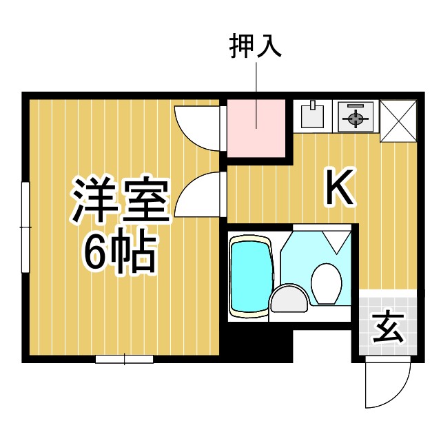 神戸市東灘区本山北町(JR東海道本線(近畿)摂津本山)のアパート賃貸物件 間取画像