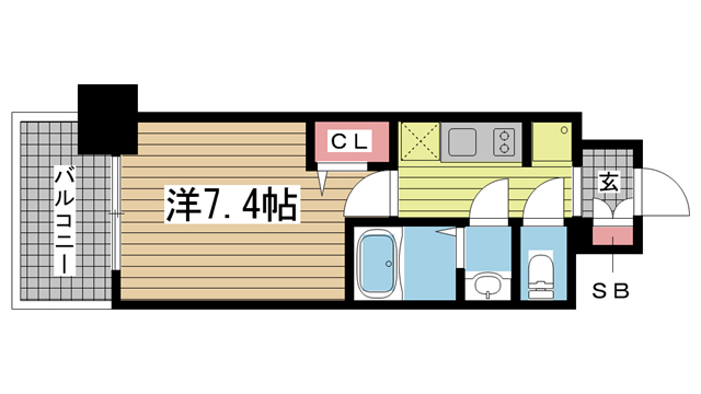 神戸市中央区国香通(JR東海道本線(近畿)三ノ宮)のマンション賃貸物件 間取画像