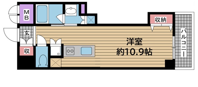 神戸市中央区磯上通(JR東海道本線(近畿)三ノ宮)のマンション賃貸物件 間取画像