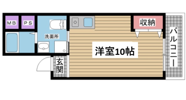 神戸市中央区楠町(JR東海道本線(近畿)神戸)のマンション賃貸物件 間取画像