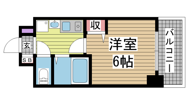 神戸市中央区元町通(神戸高速線西元町)のマンション賃貸物件 間取画像