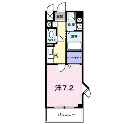 神戸市北区谷上東町(神戸電鉄有馬線谷上)のマンション賃貸物件 間取画像