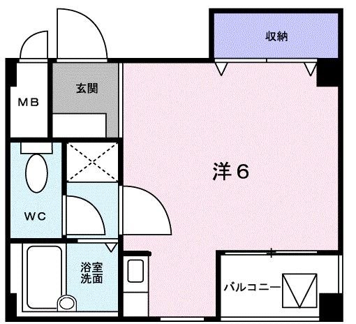 神戸市灘区深田町(JR東海道本線(近畿)六甲道)のマンション賃貸物件 間取画像