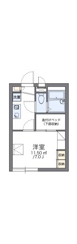 神戸市中央区南本町通(阪神本線春日野道)のアパート賃貸物件 間取画像