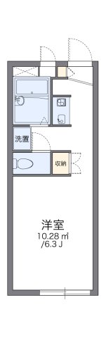 尼崎市田能(JR福知山線猪名寺)のアパート賃貸物件 間取画像