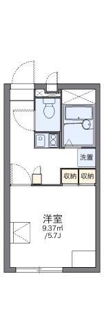 尼崎市田能(JR福知山線猪名寺)のアパート賃貸物件 間取画像