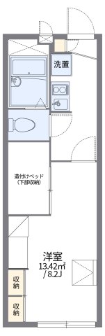 明石市大久保町江井島(山陽電鉄線江井ヶ島)のアパート賃貸物件 間取画像