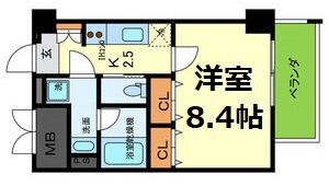 神戸市東灘区田中町(JR東海道本線(近畿)摂津本山)のマンション賃貸物件 間取画像