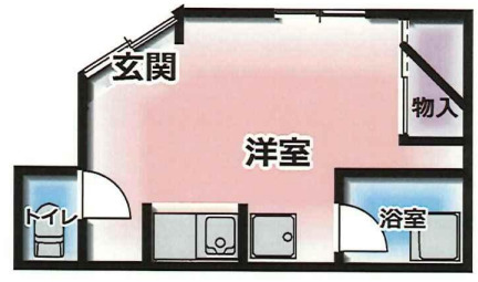 神戸市兵庫区西上橘通(神戸電鉄有馬線湊川)のマンション賃貸物件 間取画像