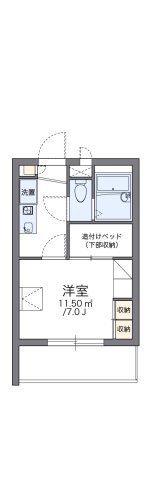 神戸市長田区海運町(JR山陽本線鷹取)のマンション賃貸物件 間取画像