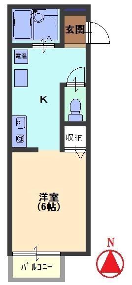 神戸市東灘区御影本町(阪神本線御影)のアパート賃貸物件 間取画像