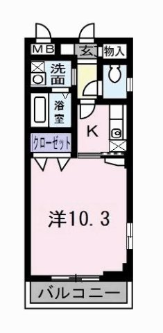 神戸市須磨区車(神戸市営地下鉄線妙法寺)のアパート賃貸物件 間取画像