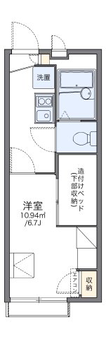 神戸市中央区野崎通(JR東海道本線(近畿)灘)のアパート賃貸物件 間取画像