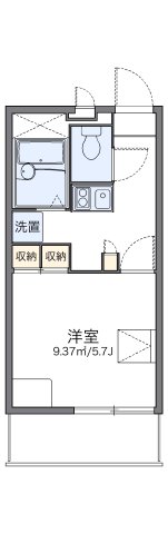 尼崎市田能(JR福知山線猪名寺)のマンション賃貸物件 間取画像