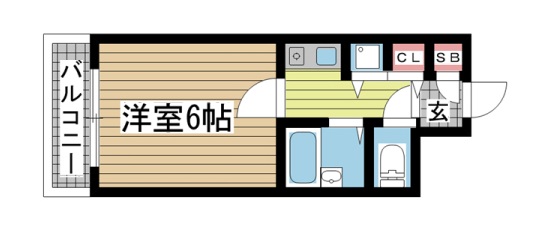 神戸市中央区浜辺通(JR東海道本線(近畿)三ノ宮)のマンション賃貸物件 間取画像