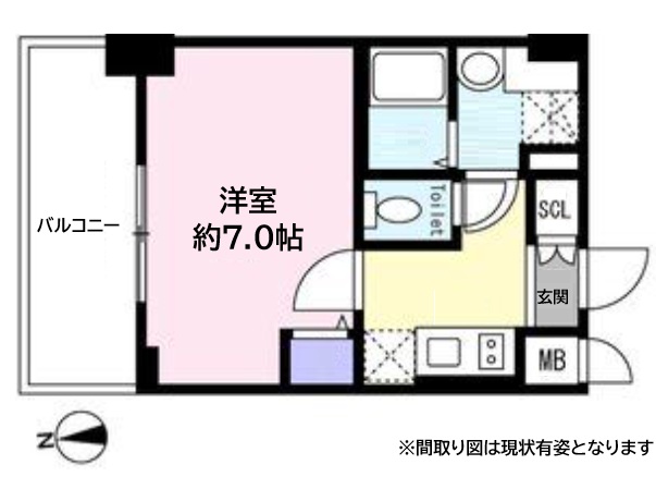 神戸市兵庫区七宮町(神戸市営地下鉄海岸線中央市場前)のマンション賃貸物件 間取画像