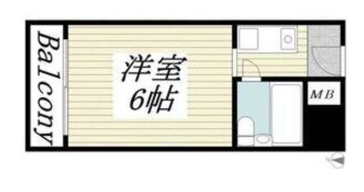 神戸市灘区上河原通(JR東海道本線(近畿)六甲道)のマンション賃貸物件 間取画像