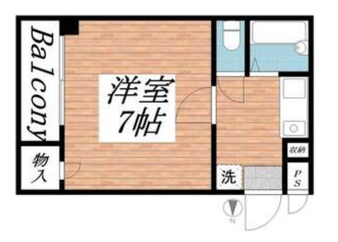 神戸市灘区大石南町(阪神本線大石)のマンション賃貸物件 間取画像