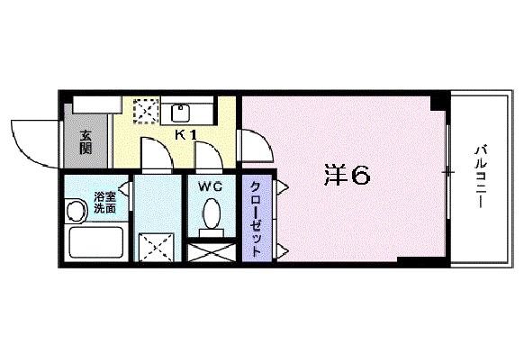 神戸市東灘区北青木(阪神本線青木)のマンション賃貸物件 間取画像
