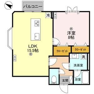 神戸市中央区北野町(阪急神戸線神戸三宮)のマンション賃貸物件 間取画像