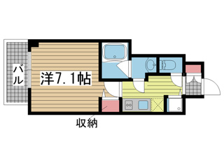 神戸市兵庫区湊町(JR東海道本線(近畿)神戸)のマンション賃貸物件 間取画像