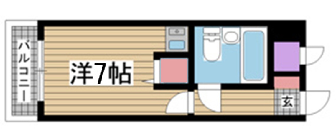 神戸市中央区北長狭通(JR東海道本線(近畿)元町)のマンション賃貸物件 間取画像