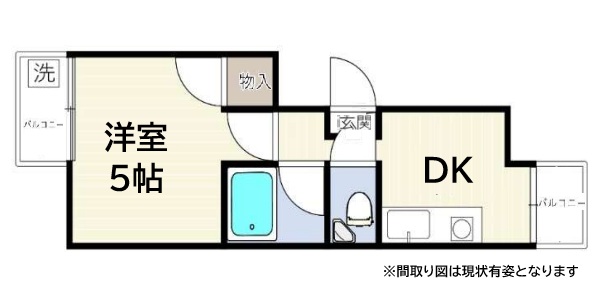 神戸市兵庫区湊町(JR東海道本線(近畿)神戸)のマンション賃貸物件 間取画像