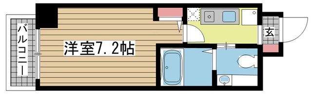 神戸市中央区旭通(JR東海道本線(近畿)三ノ宮)のマンション賃貸物件 間取画像