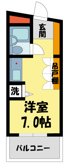 西宮市羽衣町(阪急神戸線夙川)のマンション賃貸物件 間取画像