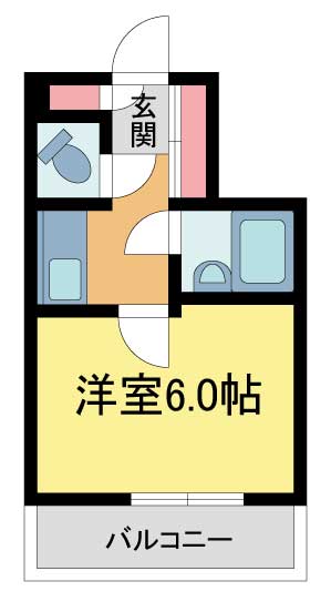 西宮市甲子園口(JR東海道本線(近畿)甲子園口)のマンション賃貸物件 間取画像