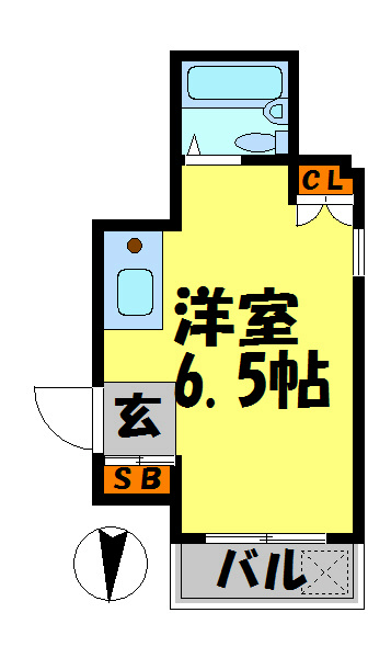 西宮市羽衣町(阪急神戸線夙川)のマンション賃貸物件 間取画像