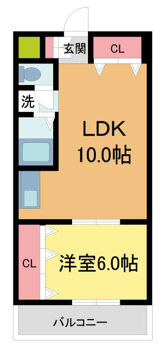 芦屋市宮川町(阪神本線打出)のマンション賃貸物件 間取画像