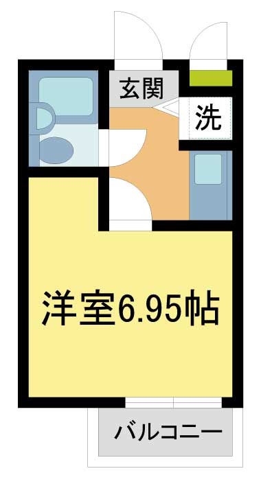 西宮市津門稲荷町(阪急今津線阪神国道)のマンション賃貸物件 間取画像