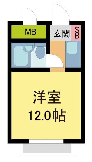 芦屋市西山町(阪急神戸線芦屋川)のマンション賃貸物件 間取画像
