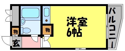 西宮市末広町(阪急神戸線夙川)のマンション賃貸物件 間取画像