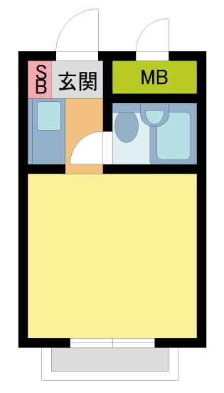 芦屋市西山町(阪急神戸線芦屋川)のマンション賃貸物件 間取画像