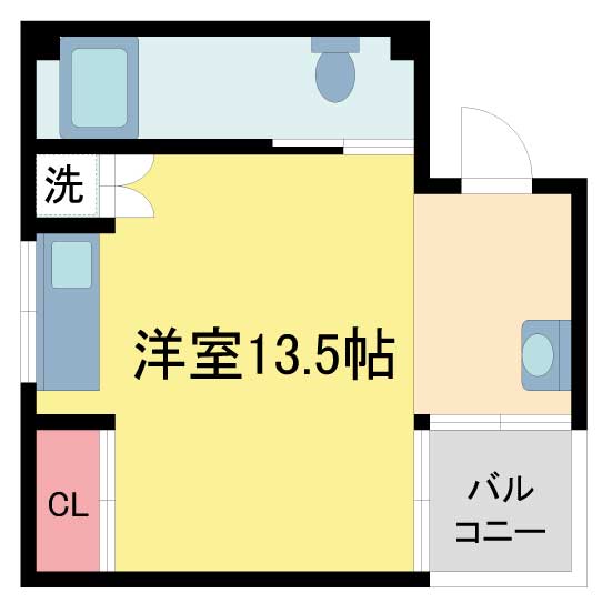 芦屋市上宮川町(JR東海道本線(近畿)芦屋)のマンション賃貸物件 間取画像