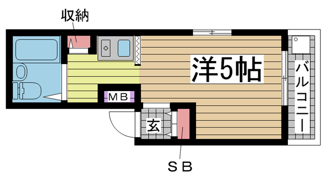 神戸市中央区相生町（ＪＲ東海道本線（近畿）神戸）のマンション賃貸物件 間取画像