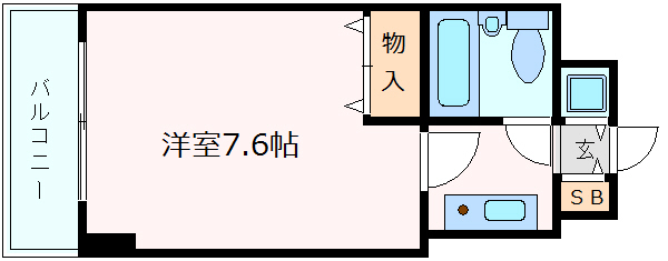 神戸市中央区東雲通（ＪＲ東海道本線（近畿）三ノ宮）のマンション賃貸物件 間取画像