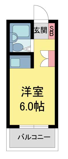 西宮市北名次町(阪急甲陽線苦楽園口)のマンション賃貸物件 間取画像