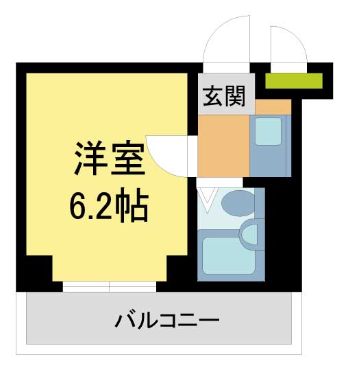 西宮市北昭和町(阪急神戸線西宮北口)のマンション賃貸物件 間取画像