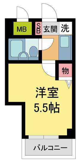 西宮市松籟荘(阪急今津線甲東園)のマンション賃貸物件 間取画像