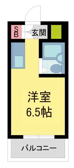 西宮市北名次町(阪急甲陽線苦楽園口)のマンション賃貸物件 間取画像