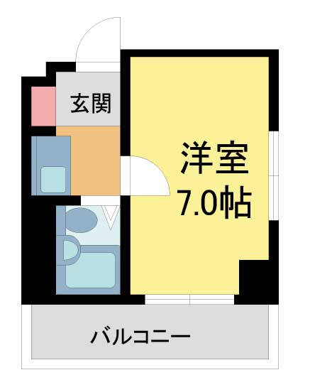 西宮市北昭和町(阪急神戸線西宮北口)のマンション賃貸物件 間取画像