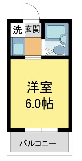 西宮市中前田町(JR東海道本線(近畿)西宮)のマンション賃貸物件 間取画像